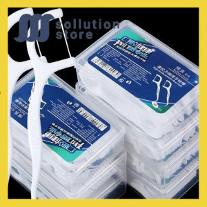 [ 50 PCS ] Dental Floss Benang Tusuk Gigi Pembersih Sela-sela Gigi Steril Higienis 1 Box / Tusuk Gigi Benang 1Pack isi 50Pcs - Dental Flass Pembersih Sela Gigi -SS