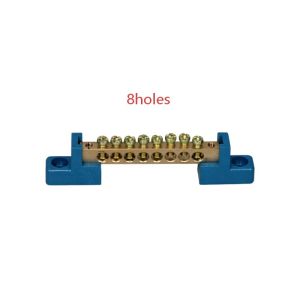 Electrical Panel Brass Parallel Wire Connection Busbar Strip High Current Ground Terminal Bar