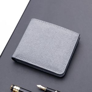 Ví nam Classic chất liệu vải Canvas nhỏ gọn dáng ngang - Bóp cầm tay 3 màu thời trang VI3