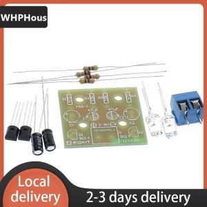 [COD] WHPHous Ship within 24 hours DIY Electronic Kit 5MM LED Flashing Light Circuit Simple LED Blinking Flip Flop Suite Welding Practice Parts DC 3-9V
