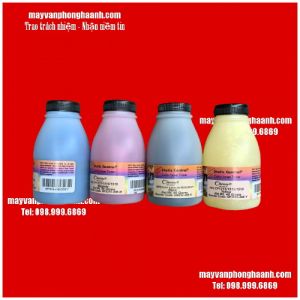 Bộ 4 lọ mực nạp cho máy in Laser mầu Canon và HP ( Siêu mịn/ chất lượng cao )