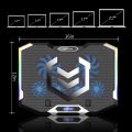 ICE COOREL Gaming Laptop Cooler RGB 6 Silent LED Fans Powerful Air Flow Portable Adjustable. 