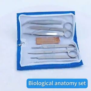 7/14/18PCS Dissecting Kit Farm Stainless Steel Microscope Dissector Tool Kit for Animal Specimen Making
