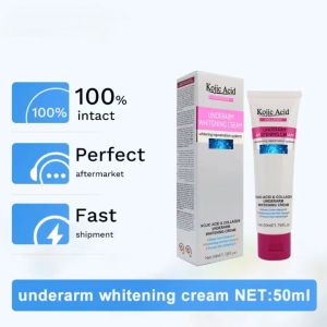 Genuine Guarante50g kojic acid collagen whitening body lotion body whitening cream underarm whitening cream effectively remove black dead skin and joint melanin remove dark spots on the elbow and knee under the armpitBody Enhancers & Treatments