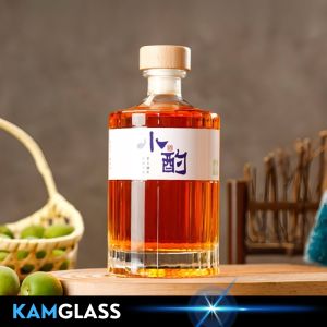 Vỏ Chai thủy tinh Hibiki nắp gỗ 500ml tặng tem kèm theo chai HBK.NG - Kamglass