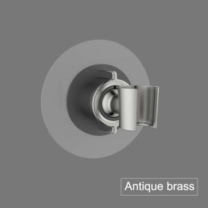 Shower Head Holder Brackets Self adhesive Shower Head Holder Wall Mount Adjustable Support  Without Drill Stand Bath