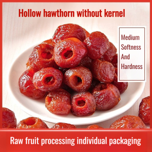Manisan kering buah kering/Buah hawthorn kering halal/camilan sehat/camilan buah kering asam manis/camilan buah kering 0 sukrosa/hawthorn kering alami/Hollow Hawthorn Pitted Hawthorn Food