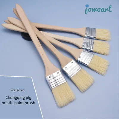 Jowoart 5 Chiếc Cọ Vẽ Lông Lợn Trùng Khánh Được Lựa Chọn Cọ Vẽ Tranh Sơn Dầu Acrylic Bột Màu Vẽ Tường Cọ Vẽ Bảng Làm Sạch Đồ Nướng BBQ