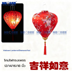โคมไฟเวียดนาม สไตล์จีนดั้งเดิม สําหรับตกแต่ง ปาร์ตี้ เทศกาลไหว้พระจันทร์กลางฤดูใบไม้ร่วง Vietnam Lanterns