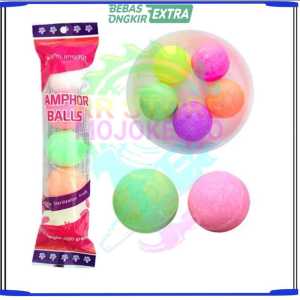 New..!!! Isi 5 Butir Kapur Barus Pewangi Toilet - Kamper Toilet Ball Lemari Serbaguna - Bayar Ditempat