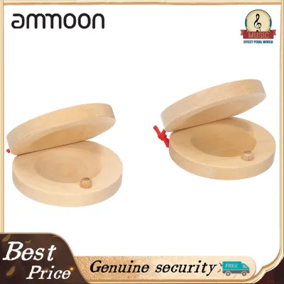 Pair of Castanets Wooden Castanet Finger Clappers Musical Instrument