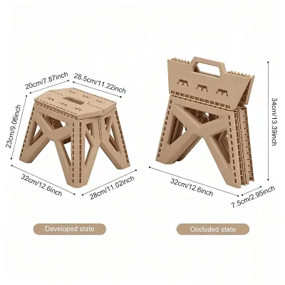 SAINTVILLA Outdoor folding table Portable camping plastic table Simple picnic table and chair set