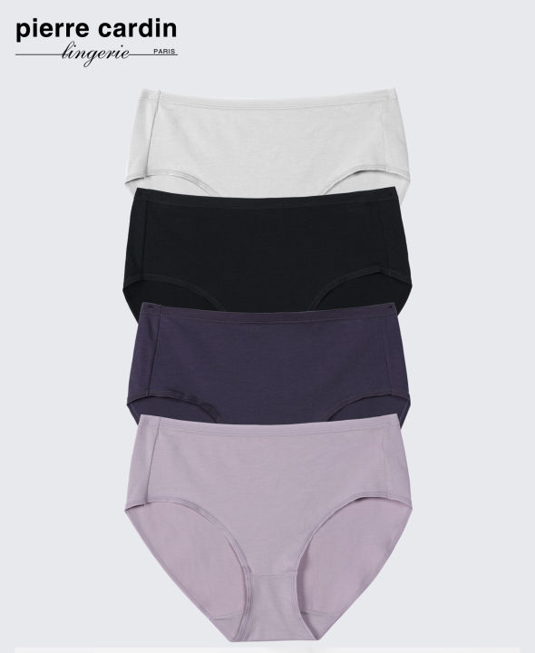 5PC Pack Alantis Comfort Cotton High-Waist Panties - Pierre Cardin