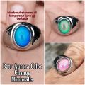 CINCIN BATU AKIK AURORA COLOR CHANGE BY TEMPERATUR MINIMALIS. 