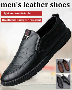 Mens One Foot Stirrup Casual Leather Shoes Business Casual Business Leather Shoes