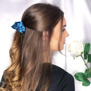 [SG ✨ Medium]100% Authentic Mulberry Silk Scrunchies - 19 Momme Hair Ties Premium Hair Ropes Hair Bands Elastics Ponytail Holders for Women Girls Hair Accessories No Hurt to Your Hair Dress Up