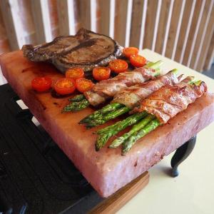 Himalayan Natural Salt Slab For Cooking/BBQ Steak Grill Salt Brick [12 x 8 x 2 inch]
