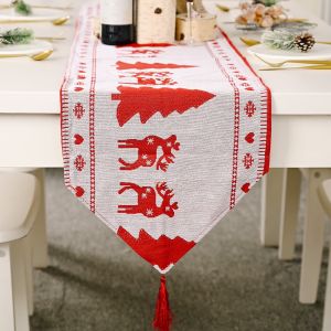 SG STOCK EmmAmy® Christmas Table Runner Christmas Table Decorations Xmas Decorate