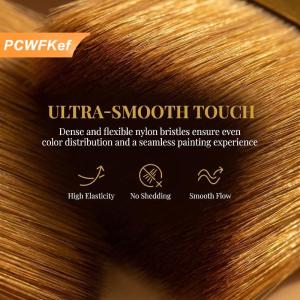 【PCWFKef】 Nghệ Sĩ Nylon Sơn Bàn Chải 3Pcs Thiết Lập Cho Acrylic Dầu Và Màu Nước Sơn Mềm Bền Lời Khuyên Cho Vải Giấy Thủ Công Nhà Phòng Thu Dự Án