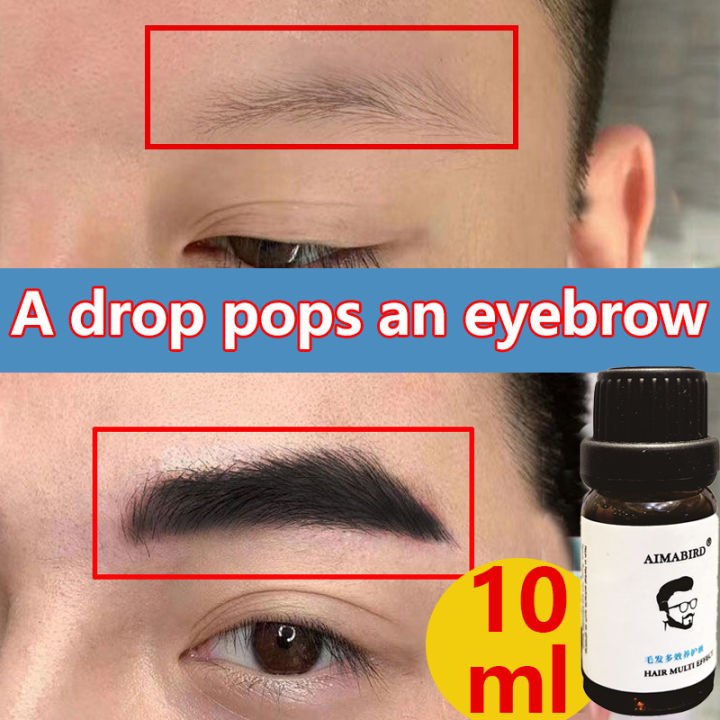 👍100% effective 👍 AIMABIRD eyebrow growth liquid 10ml pampakapal ng kilay eyebrow grower and thicker Eyebrow growth fluid Beard growth essence, Quickly promotes dense hair Eyebrows Beard, Eyelash Growth Serum Eyebrow growth essence Eyebrow thickener