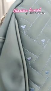 Tas Ransel Biru Tsabita Clarissa Bahan Chocoly Kombinasi Bordir