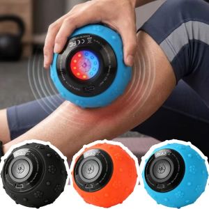 FIRST SONG Portable Vibrating Massage Ball Multi-function 5 Gears Foam Roller Powerlifting Recovery Soothing Massage Equipment Fitness