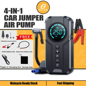 7star 10800mAh 12V Car Jump Starter Air Pump Power Bank Lighting Portable Air Compressor 4 In 1 Cars Battery Starters