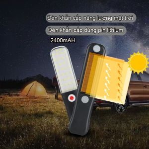 Đèn LED khẩn cấp dùng khi mất điện năng lượng mặt trời và pin lithium Phù hợp để bày hàng và cắm trại
