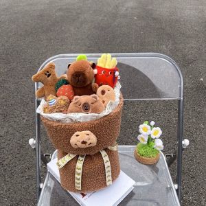 Capybara plush bouquet Cute Capybara doll flower Birthday gift bouquet Valentine gift bouquet