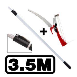 7.5M high pruning saw red scissors Telescopic aerial pruning saw Tree cutter coconut picker Fruit picking machine Ricih pemangkasan altitud tinggi