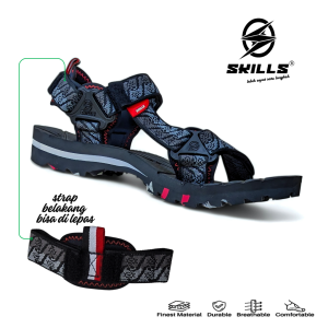 Skills Mountisland Pro - Sandal Pria Dewasa Gunung Keren Terbaru Batik GRN
