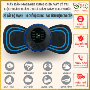 Miếng Dán Massage Xung Điện Vật Lý Trị Liệu Toàn Thân Công Nghệ Tens Thư Giaxn Giảm Đau Nhức Hiệu Quả Tiện Dụng Bền Đẹp