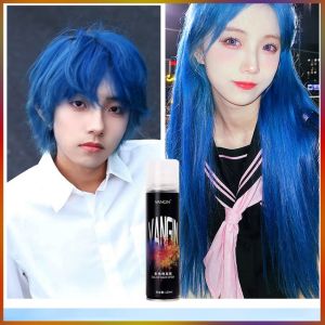 Gôm Xịt Tóc Đổi Mầu Tóc Màu Xanh Da Trời (Blue) Tạm Thời Vangin 150ml/Chai Không Gây Hư Tổn Tóc