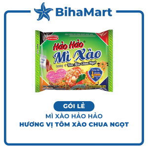 [GÓI LẺ] - ACECOOK - Mì Hảo Hảo hương vị mì xào Chua Ngọt - Mì ăn liền Hảo Hảo mì xào chua ngọt (Mì xào Hảo Hảo chua ngọt) (75g/ gói)