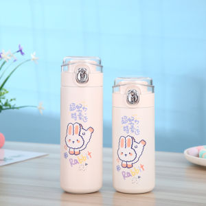 Bình giữ nhiệt chất liệu inox giữ nóng lạnh 6 đến 8 tiếng Cốc hoạt hình dễ thương 4 màu sắc cá tính trẻ trung năng động