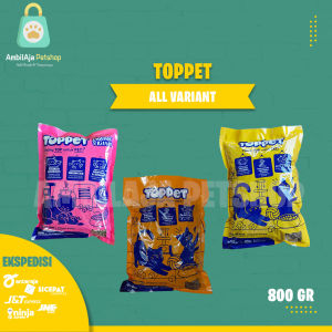 Makanan Kucing TOPPET 800Gr Tuna & Salmon cat food - Top Pet Makanan kucing 800Gr