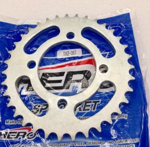 สเตอร์หลัง RXZ 35T36T38T40T-428 HERO ชุบแข็ง อ่านรายละเอียดก่อนซื้อ เลือกฟันสเตอร์หลัง ตอนสั่ง อะไหล่มอร์ไซค์