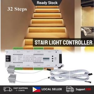 Adjustable LED Step Light with Motion Sensor and Auto Control DC12V/DC24V White Indoor Stairway Lighting