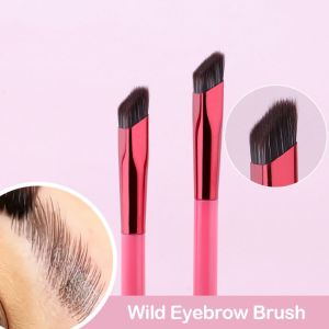 WPRA INS อุปกรณ์แต่งหน้าที่ทำมุมผู้หญิงทรง: สี่เหลี่ยม คิ้วคอนทัวร์ดินสอเขียนคิ้ว Kuas Rias เส้นผมปากกาแปรงพู่กันวาดภาพชุดแปรง