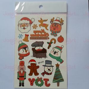 Sticker Tattoo for Christmas Stiker Tato untuk Anak Anak Tato Anak Motif Christmas Natal