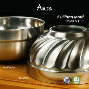 Mangkok Nasi Korea Stainless Steel Double Layer | Mangkok Sup Korean Tebal Anti Panas