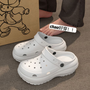 [Free Shipping] Trendy Thick-Soled EVA Clogs Perfect For Summer Wear Both Indoors And Outdoors With A Non-Slip Design Closed-Toe Style And A Flat Sole Ideal For The Beach