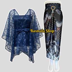 Set kebaya outer tille pita cantik mix satin brukat kondangan wisuda bridesmaid kebaya modern mewah