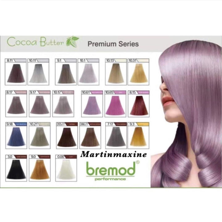 Bremod Premium Series Cocoa Butter Hair ColorDustVery light ash ...