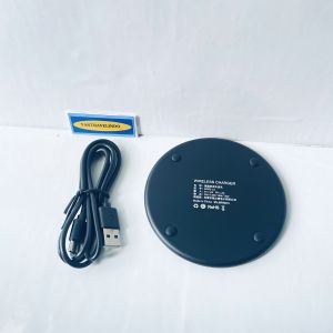 WIRELESS CHARGER CHARGING PAD QI FAST CHARGING 10 WATT LED PROTECTION FULL TANPA KABEL