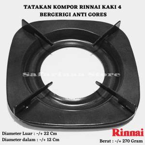 TATAKAN KOMPOR RINNAI KAKI 4 BERGERIGI ANTI GORES