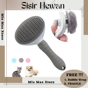 Sisir Rambut Binatang Peliharaan Hair Removal Grooming Comb - Gray / Sisir Bulu Kucing / Sisir Bulu Hewan / Sisir Bulu Anjing / Sisir Hewan