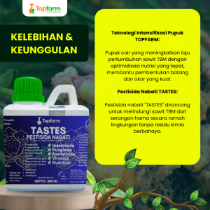 Pupuk Pestisida Topfarm / Pupuk Sawit Baru Tanam / Pupuk Sawit Untuk Daun Kuning / Obat Sawit Busuk Pucuk / Obat Kelapa Sawit Mati Pucuk / Obat Bercak Daun Kelapa Sawit / Obat Hama Sawit Mati Pucuk