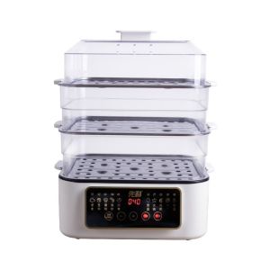 W3RF 32 ลิตร หม้อต้มไอน้ำไฟฟ้า สามารถจองได้ พร้อมฝาปิด หม้อหุงข้าวอัตโนมัติ ใช้งานได้หลากหลาย 2/3-ชั้น หม้อนึ่งสแตนเลส ครัวเรือน