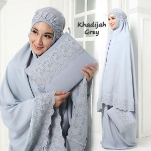 Mukena siti Khodijah Dewasa Ekclusive Katun Premium Free Tasbih + Tas